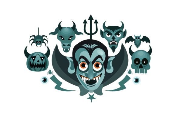 Download Set of Halloween Graphics Spooky Vector - Halloween graphics Collection
