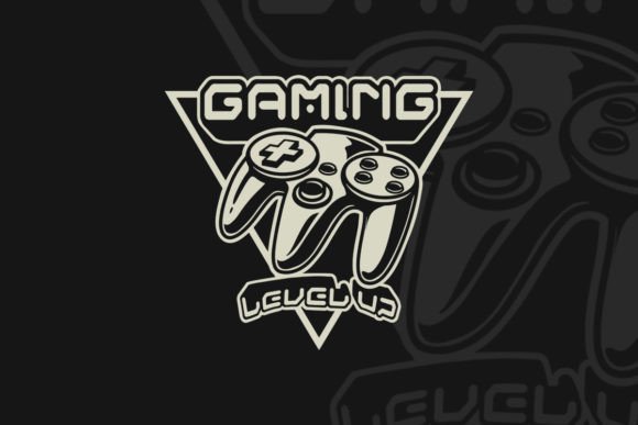 Download Gaming Level Up Vintage Logo - Premium Resources