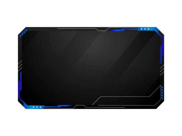 Download Futuristic Gaming Screen and Border Svg - Screen Collection