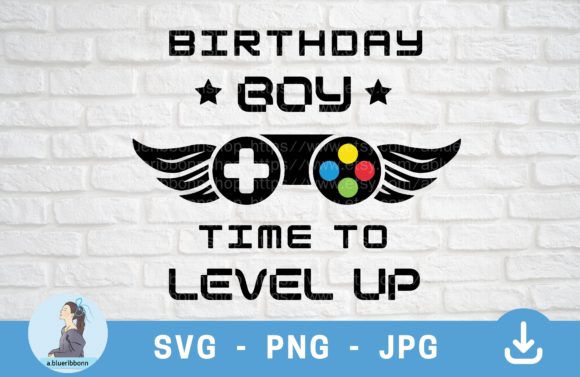 Download Birthday Boy Time to Level Up Gaming SVG - Premium Resources