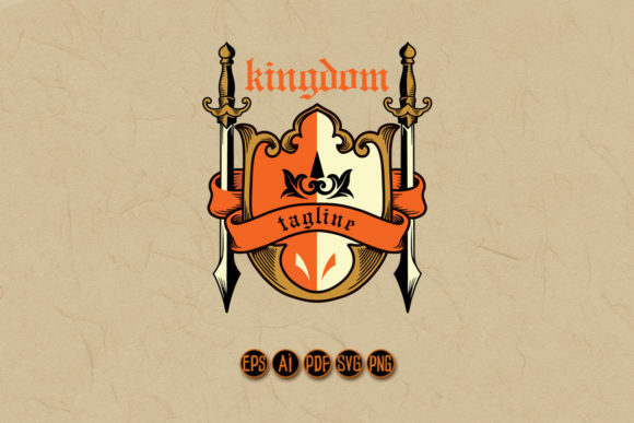 Download Kingdom Shield Vintage Armor Knight Logo - Logo Collection